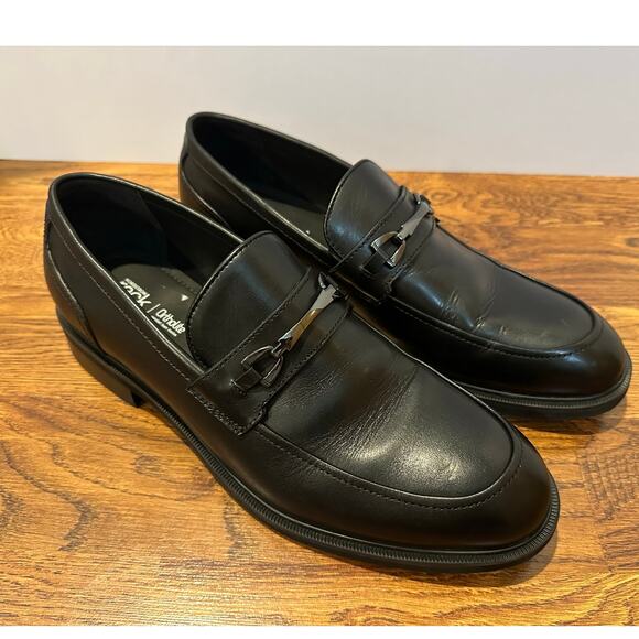 Nordstrom Men’s Ortholite Leather Loafers Black Sz 11 Classic Dress Slip On main image 5